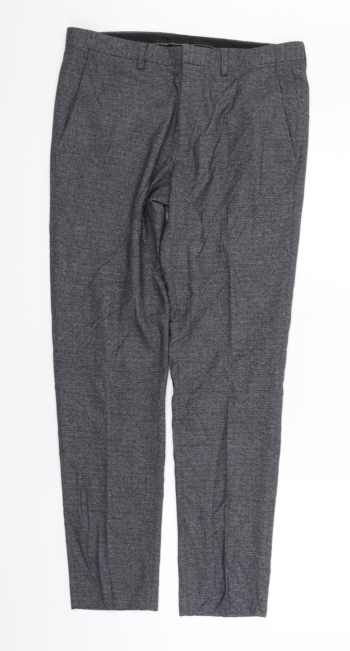 Burton Mens Grey   Trousers  Size 32 in L30 in
