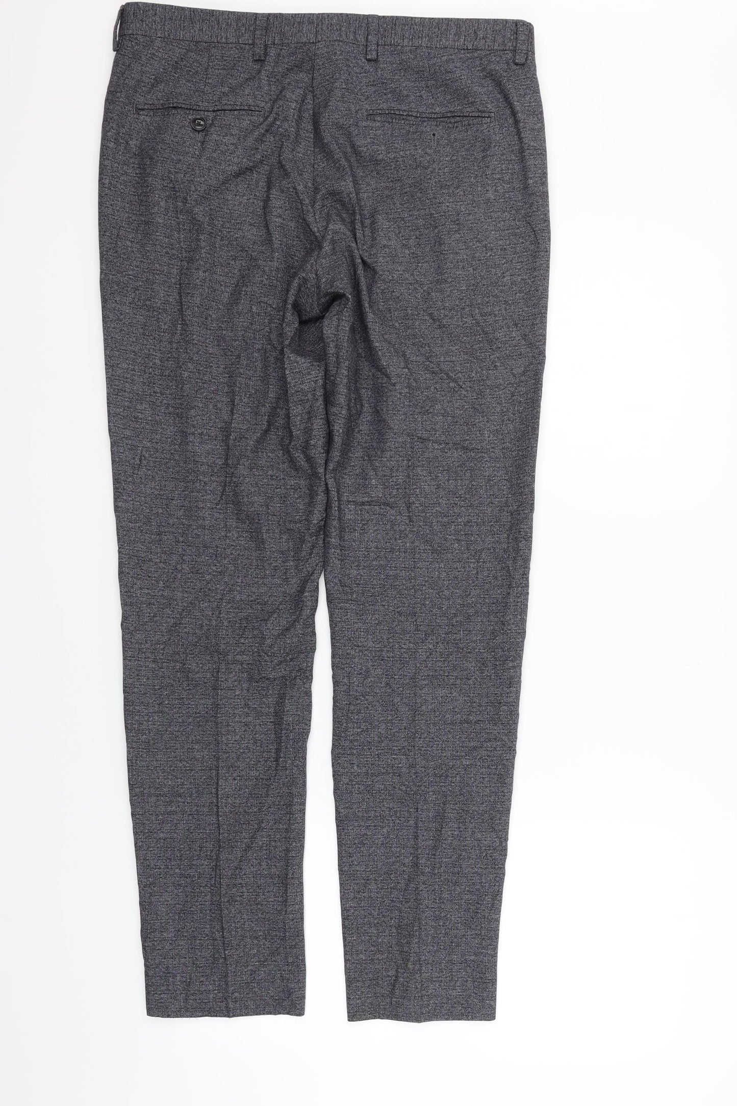 Burton Mens Grey   Trousers  Size 32 in L30 in