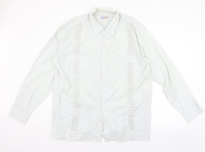 lupland Mens Grey Button-Up Size L - 44in washable