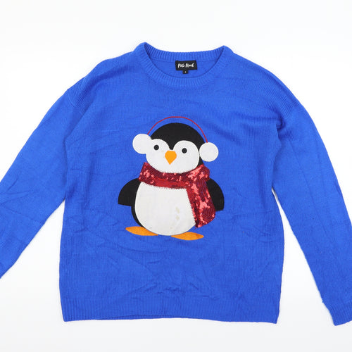 Pole Nord Womens Blue   Pullover Jumper Size S  - PENGUIN