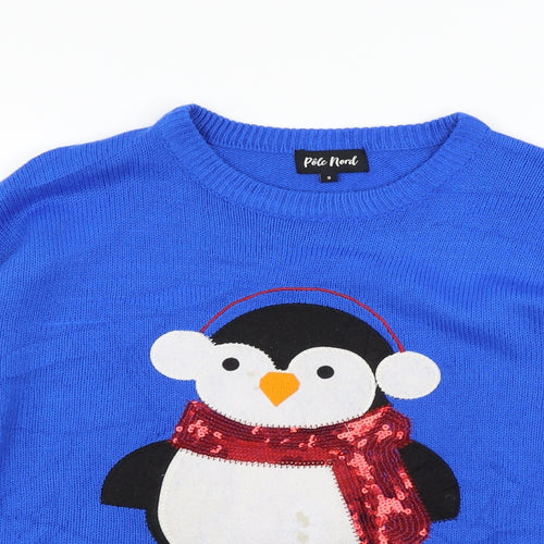 Pole Nord Womens Blue   Pullover Jumper Size S  - PENGUIN