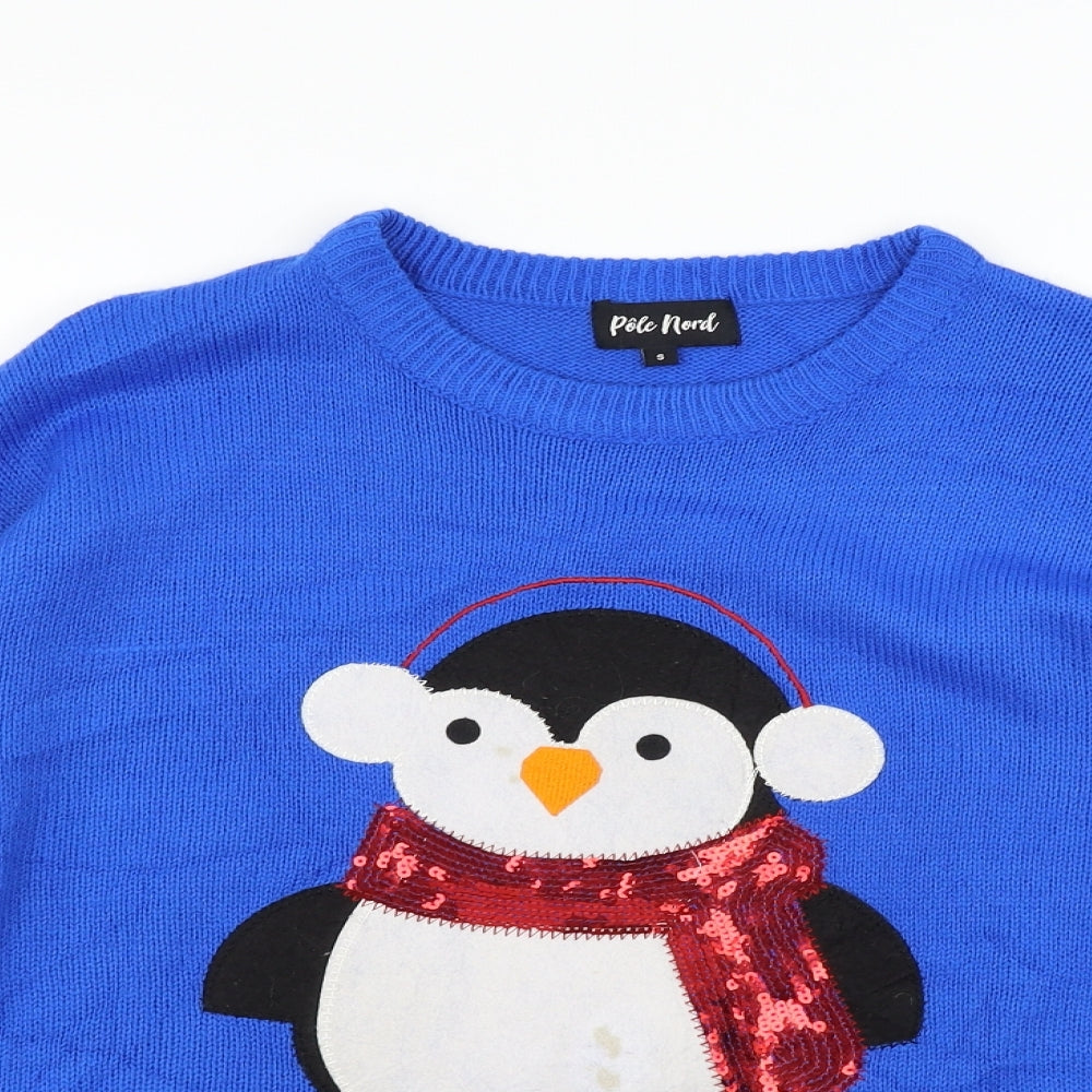Pole Nord Womens Blue   Pullover Jumper Size S  - PENGUIN