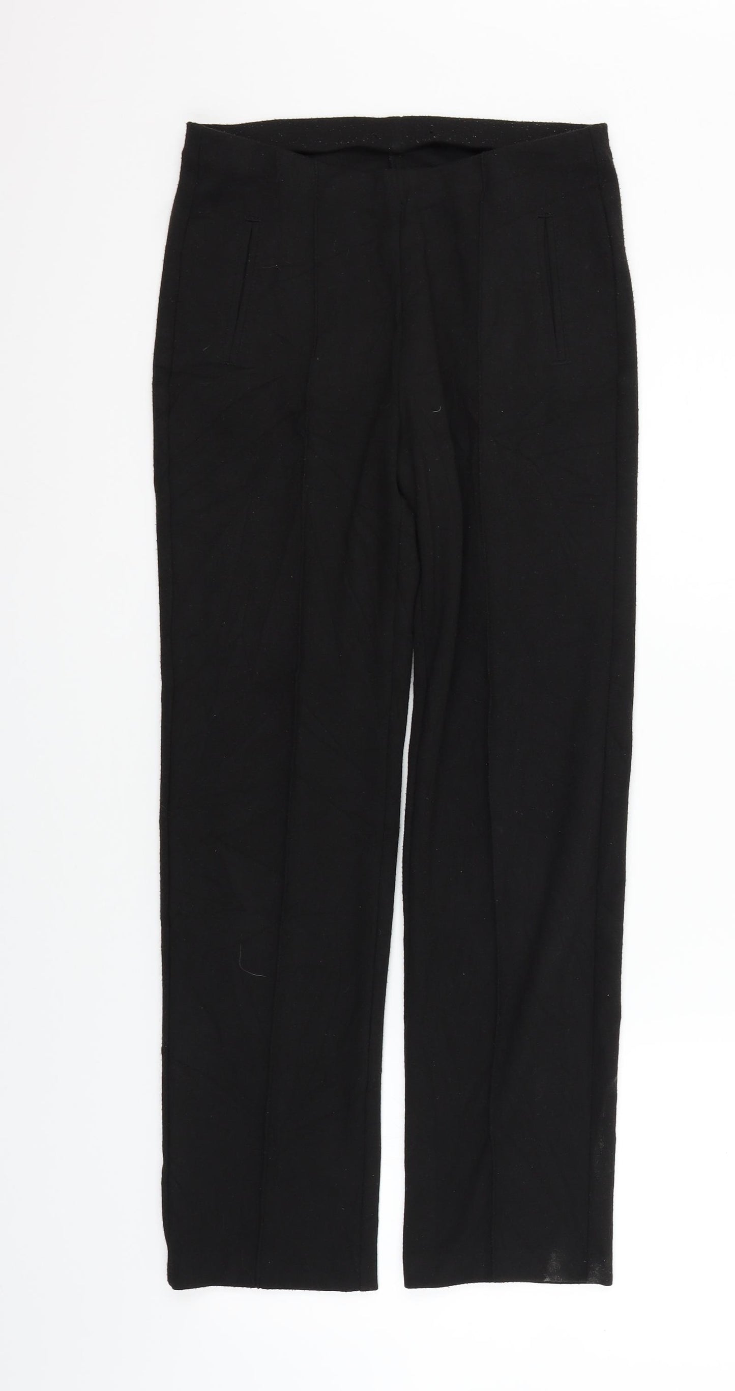 Marks and Spencer Womens Black   Trousers  Size 8 L26 in