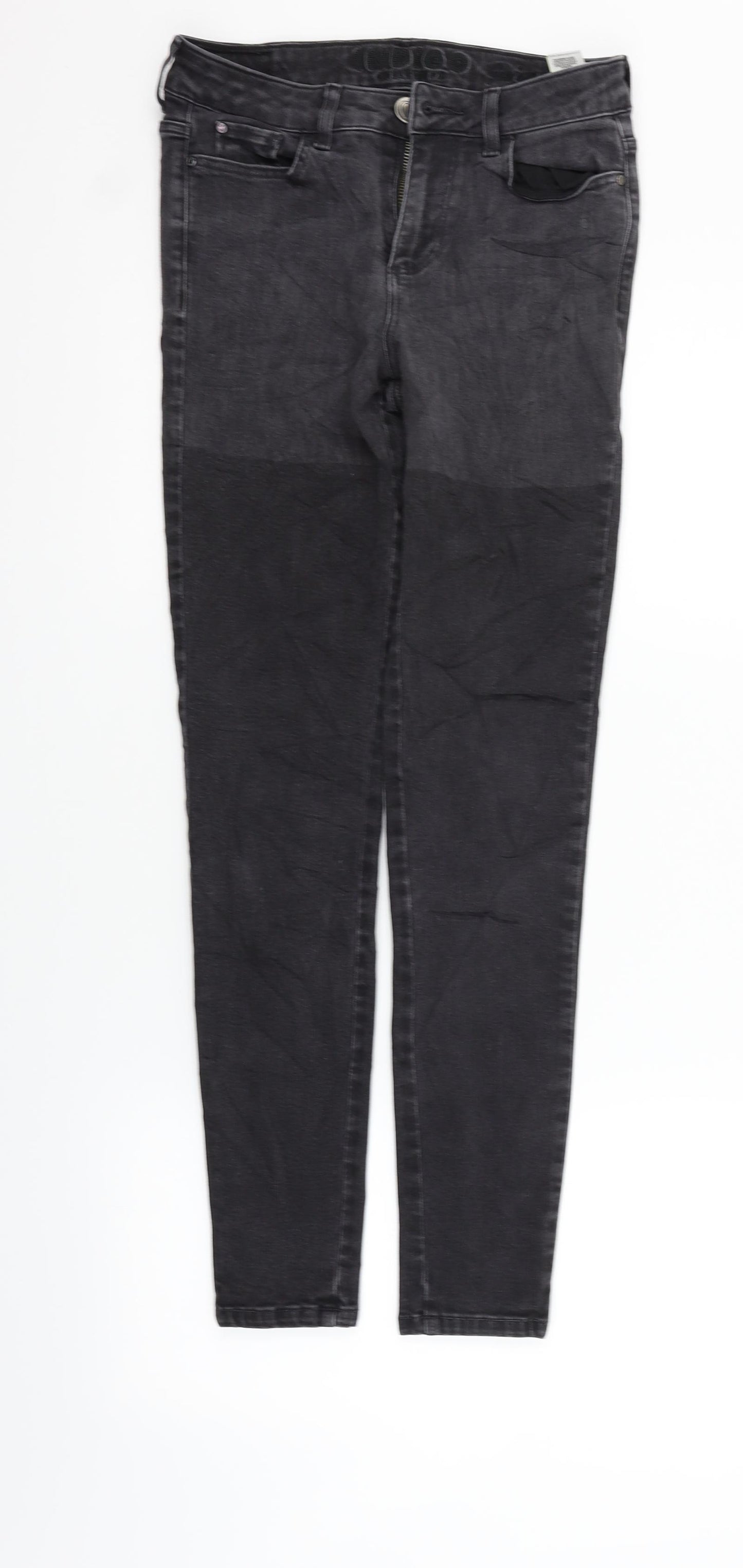 Marks and Spencer Womens Black   Straight Jeans Size 8 L27 in
