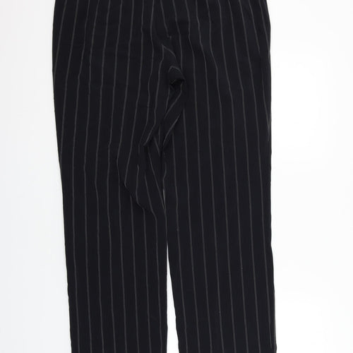 Gerry Weber Womens Black Striped  Trousers  Size 16 L31 in