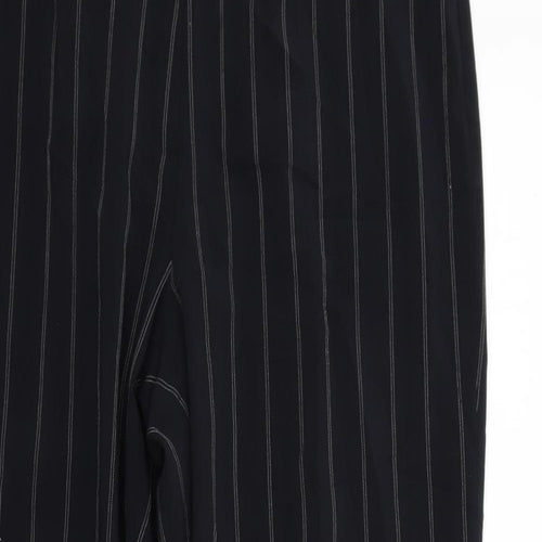 Gerry Weber Womens Black Striped  Trousers  Size 16 L31 in