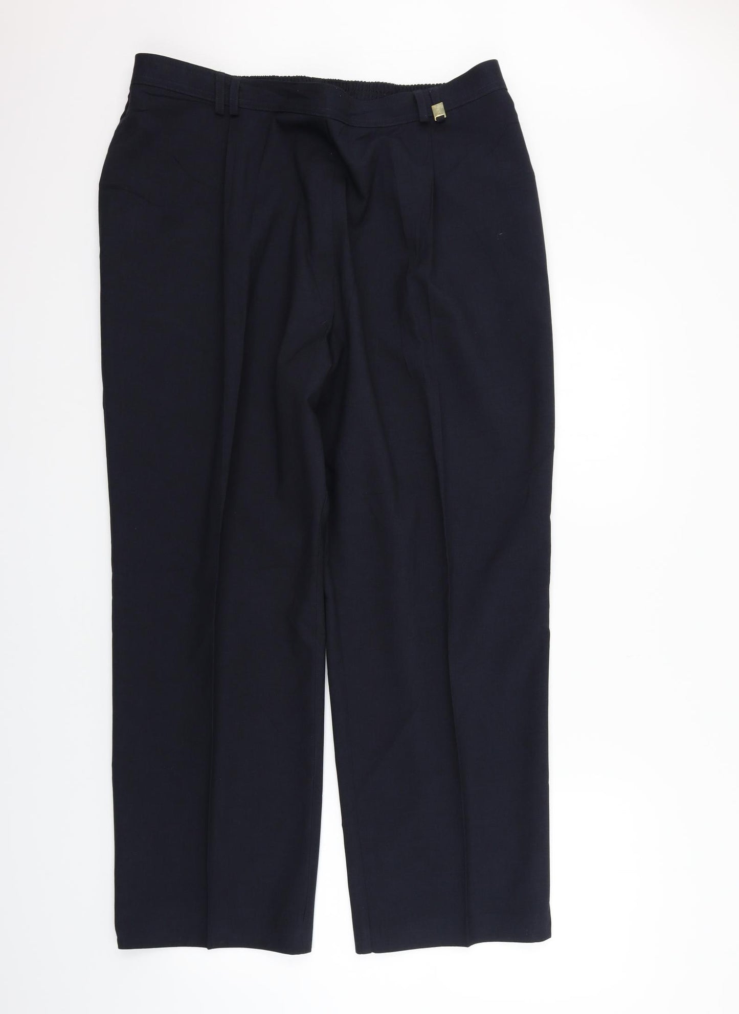 Marks and Spencer Womens Blue   Trousers  Size 22 L28 in