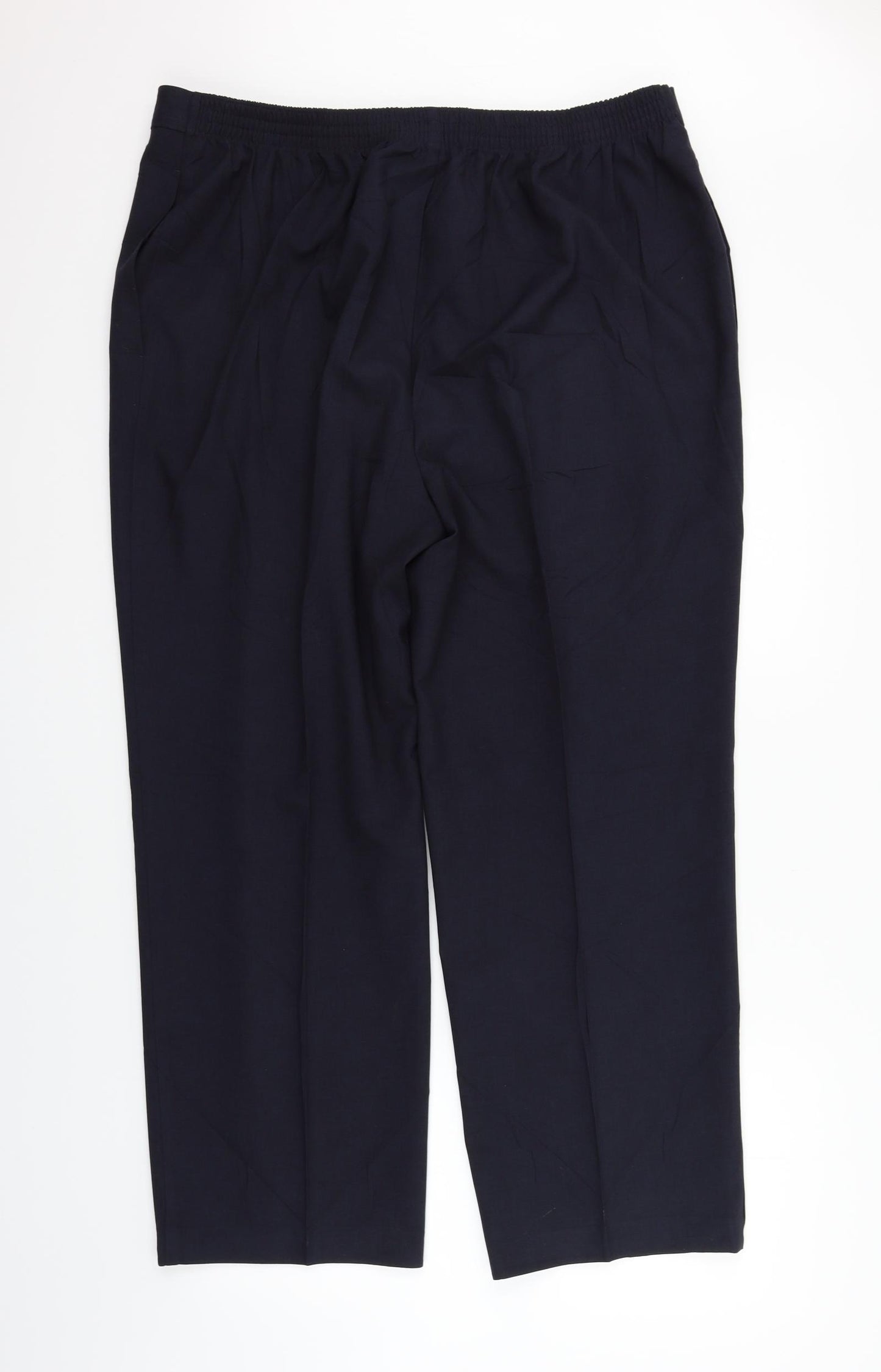 Marks and Spencer Womens Blue   Trousers  Size 22 L28 in