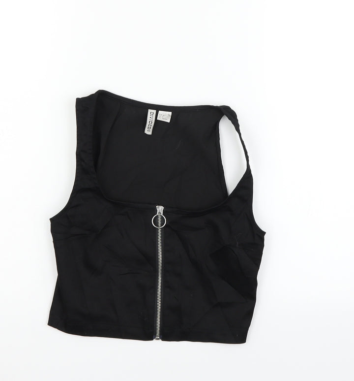 Divided Womens Black   Basic Blouse Size 8