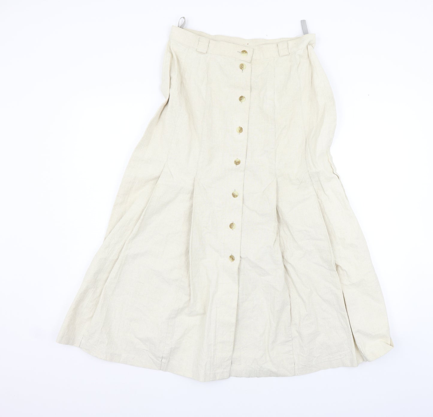 ST MICHAEL Womens Beige   Flare Skirt Size 16