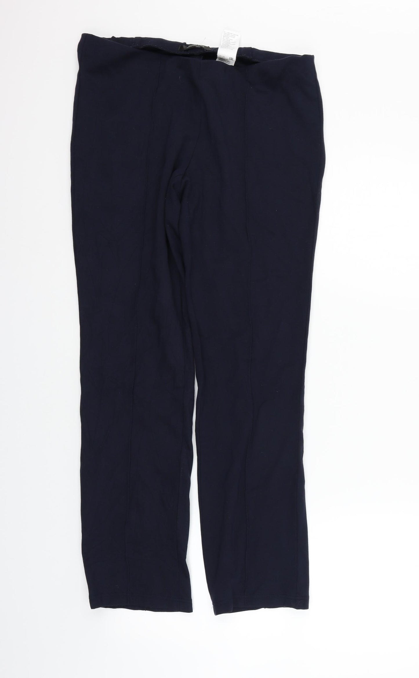 Barbara Lebek Womens Blue   Trousers  Size 14 L26 in