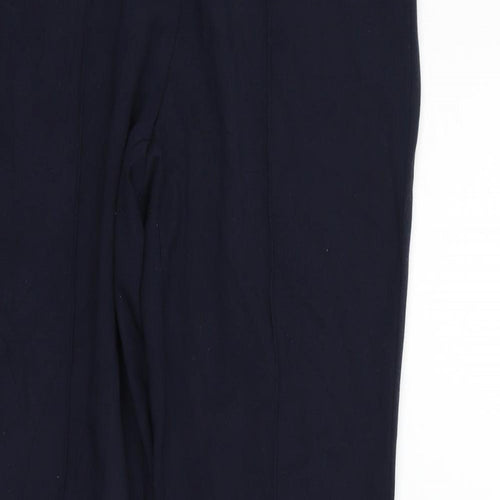 Barbara Lebek Womens Blue   Trousers  Size 14 L26 in