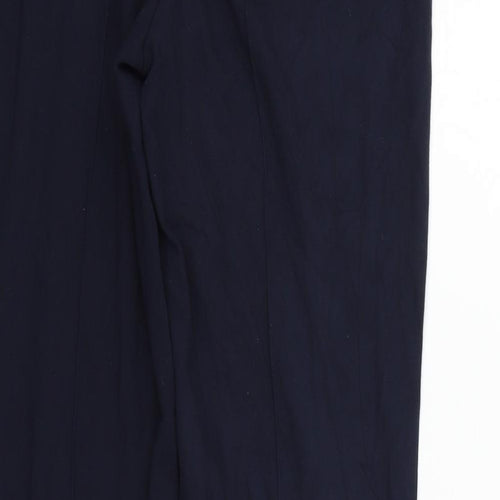 Barbara Lebek Womens Blue   Trousers  Size 14 L26 in