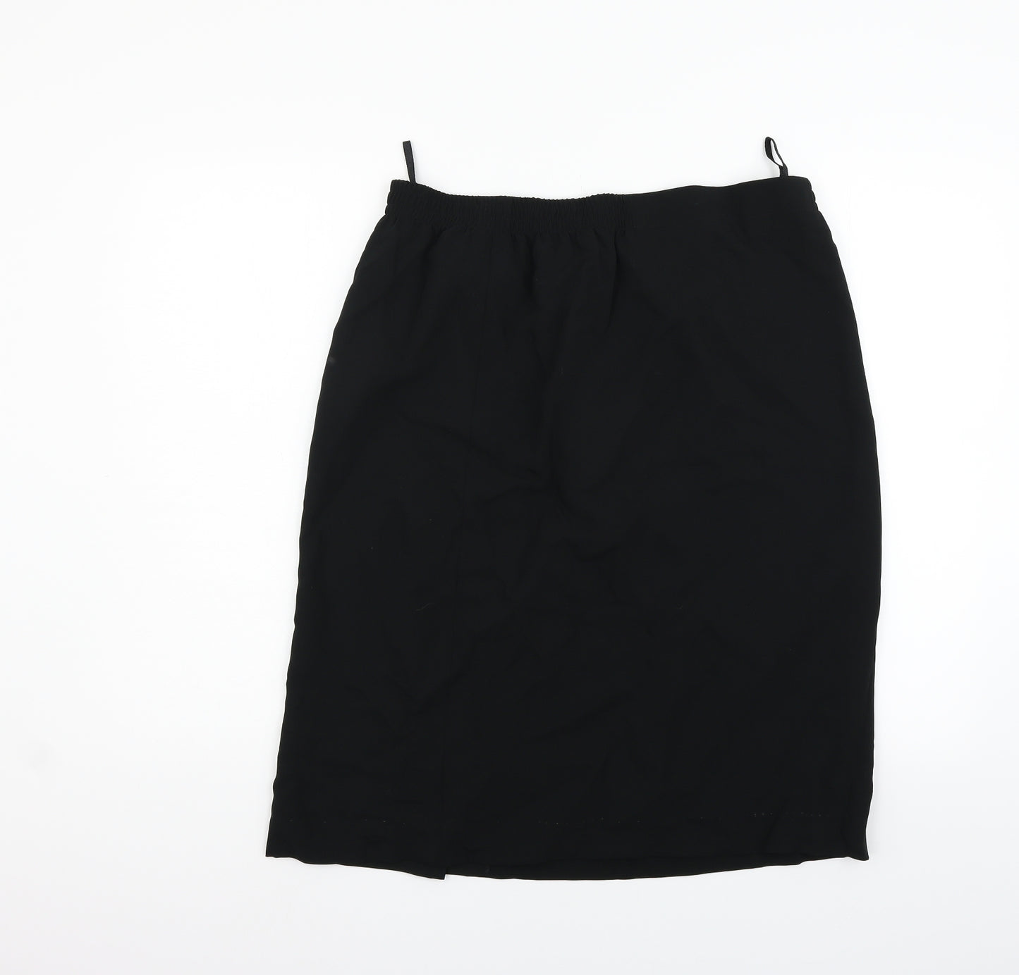 DELMOD Womens Black   Flare Skirt Size 32 in