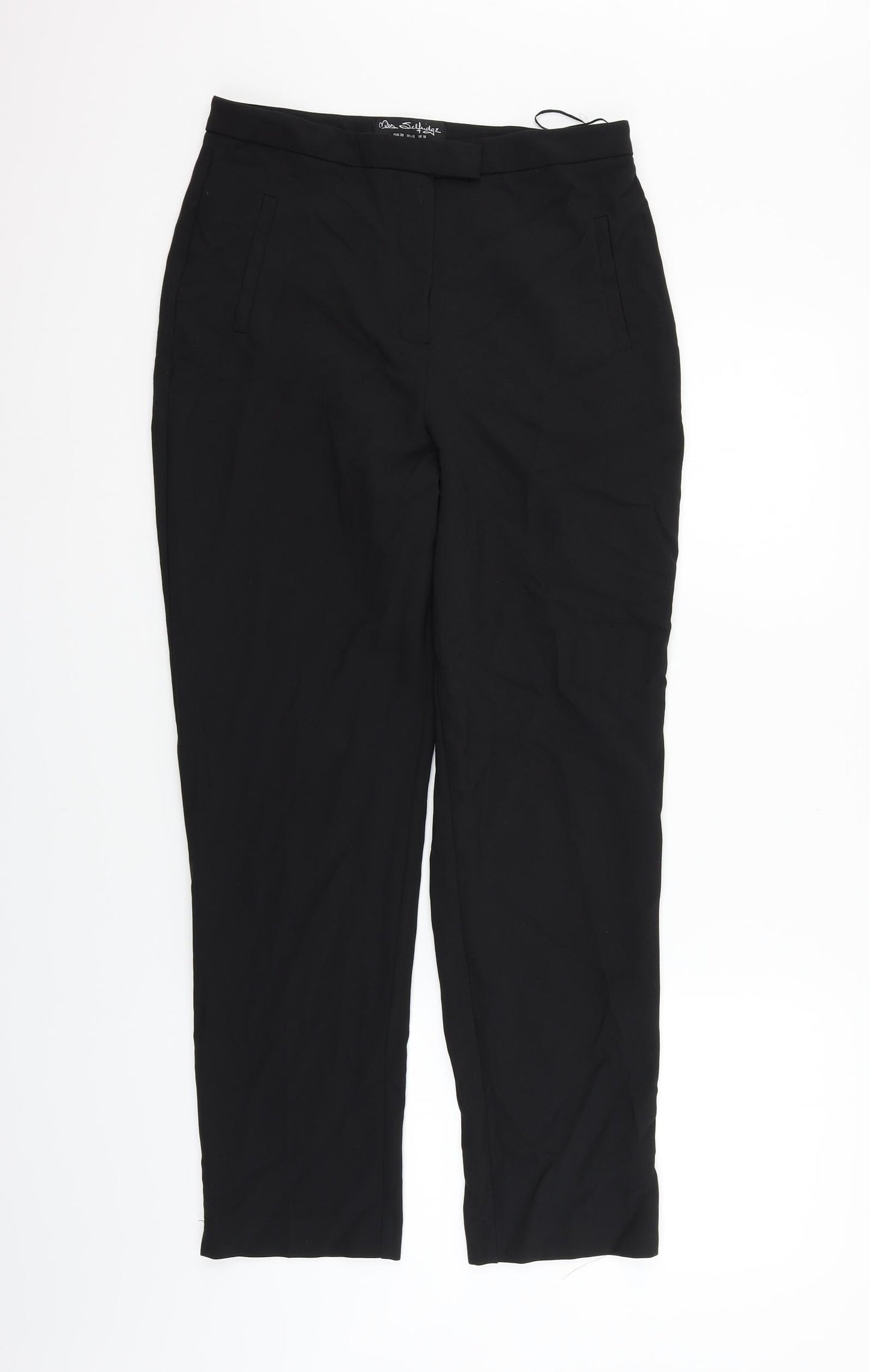 Miss Selfridge Womens Black   Trousers  Size 10 L28 in