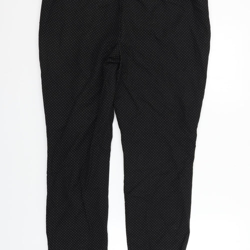 Daina Womens Black Polka Dot  Trousers  Size 14 L26 in