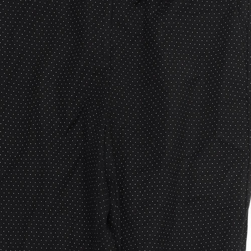 Daina Womens Black Polka Dot  Trousers  Size 14 L26 in