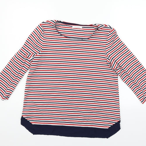Marks and Spencer Womens Red Striped  Pullover Jumper Size 14