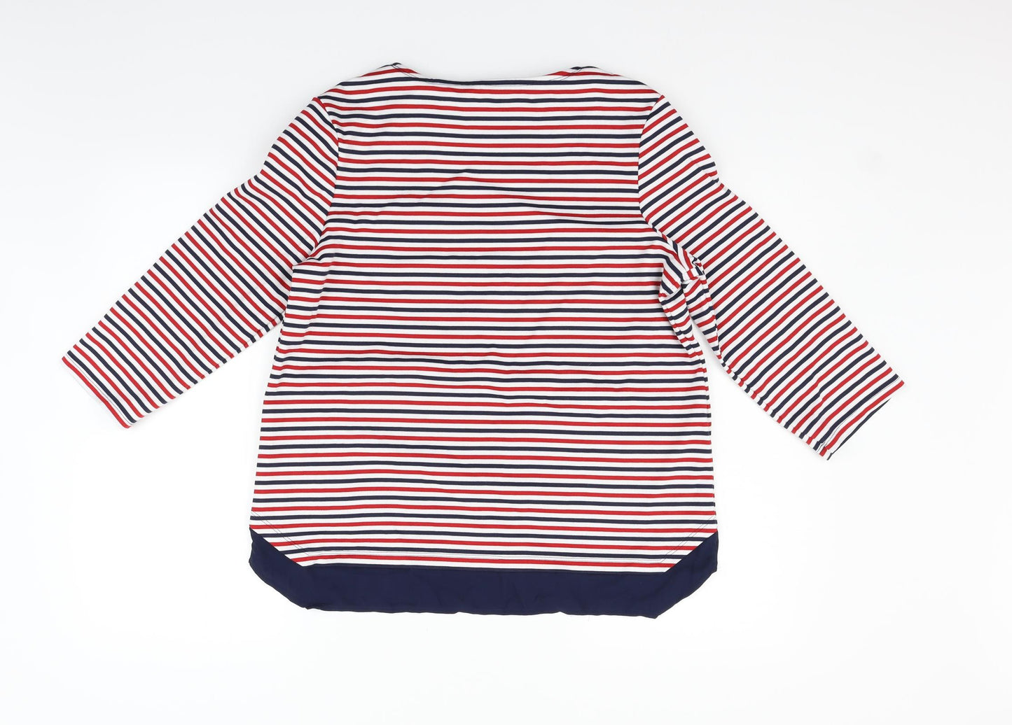 Marks and Spencer Womens Red Striped  Pullover Jumper Size 14