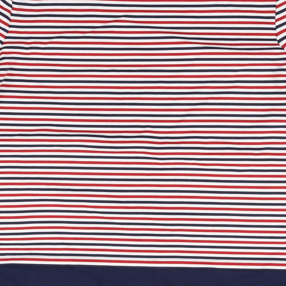 Marks and Spencer Womens Red Striped  Pullover Jumper Size 14