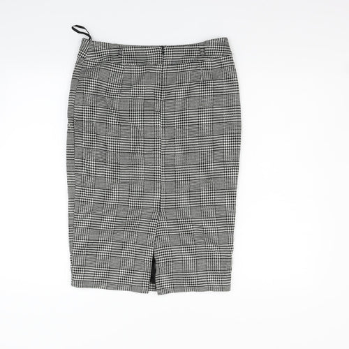 Papaya Womens Grey Check  Flare Skirt Size 10