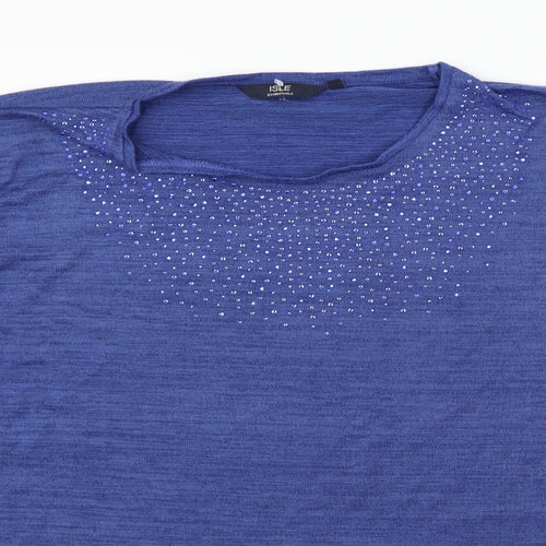 ISLE Womens Blue   Pullover Jumper Size XL