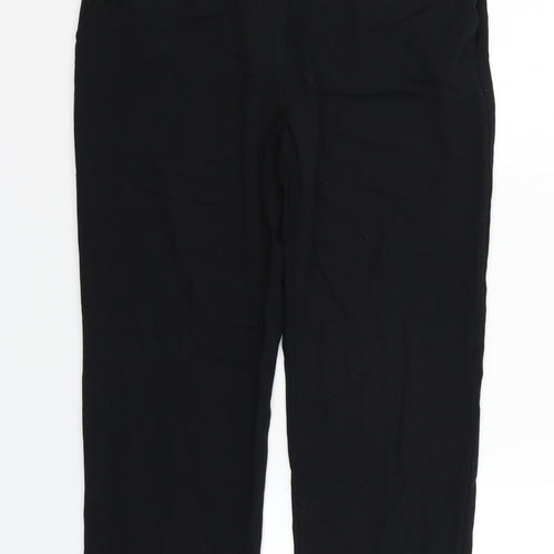 Marks and Spencer Womens Black   Trousers  Size 12 L25 in