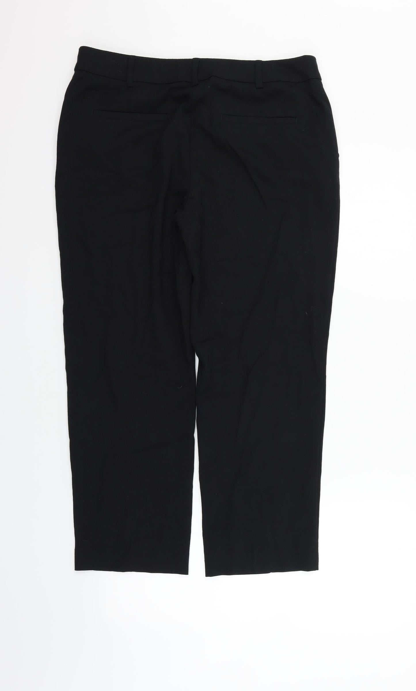 Marks and Spencer Womens Black   Trousers  Size 12 L25 in