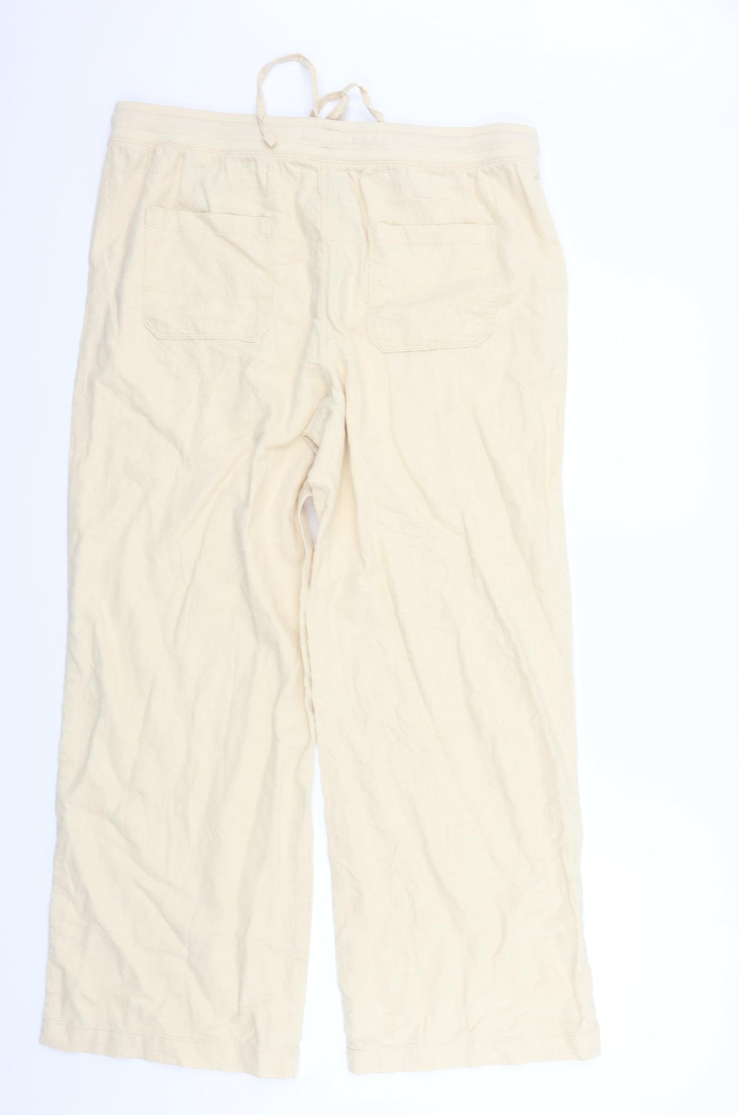 Marks and Spencer Womens Beige   Trousers  Size 16 L28 in