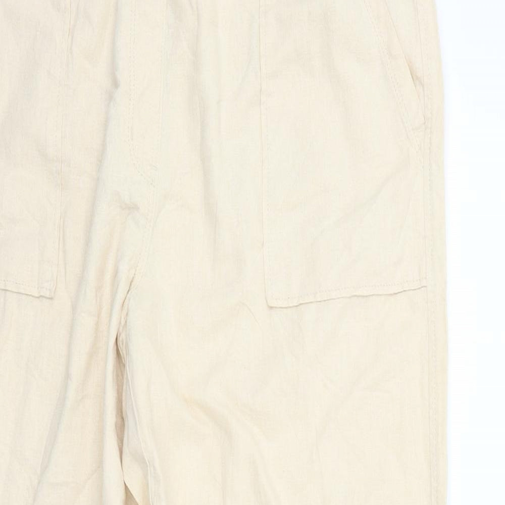 Marks and Spencer Womens Beige   Trousers  Size 16 L28 in