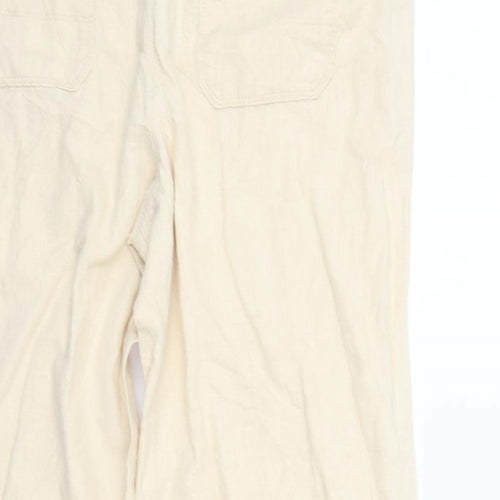 Marks and Spencer Womens Beige   Trousers  Size 16 L28 in