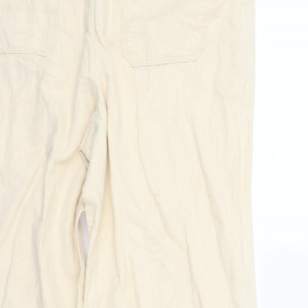 Marks and Spencer Womens Beige   Trousers  Size 16 L28 in