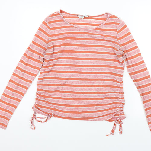 NEXT Womens Orange Striped  Pullover Jumper Size 8
