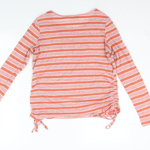 NEXT Womens Orange Striped  Pullover Jumper Size 8