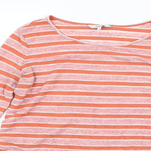 NEXT Womens Orange Striped  Pullover Jumper Size 8