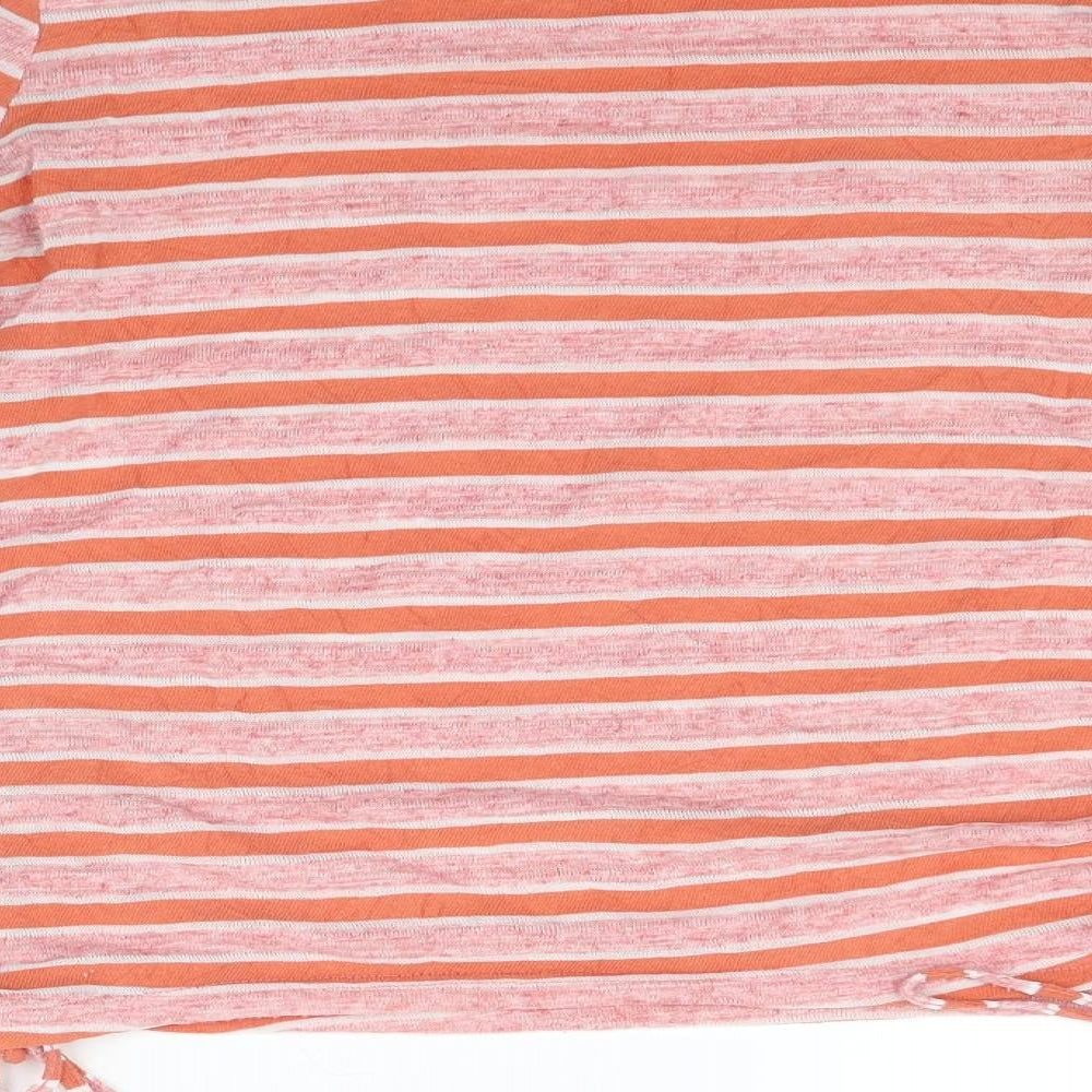 NEXT Womens Orange Striped  Pullover Jumper Size 8
