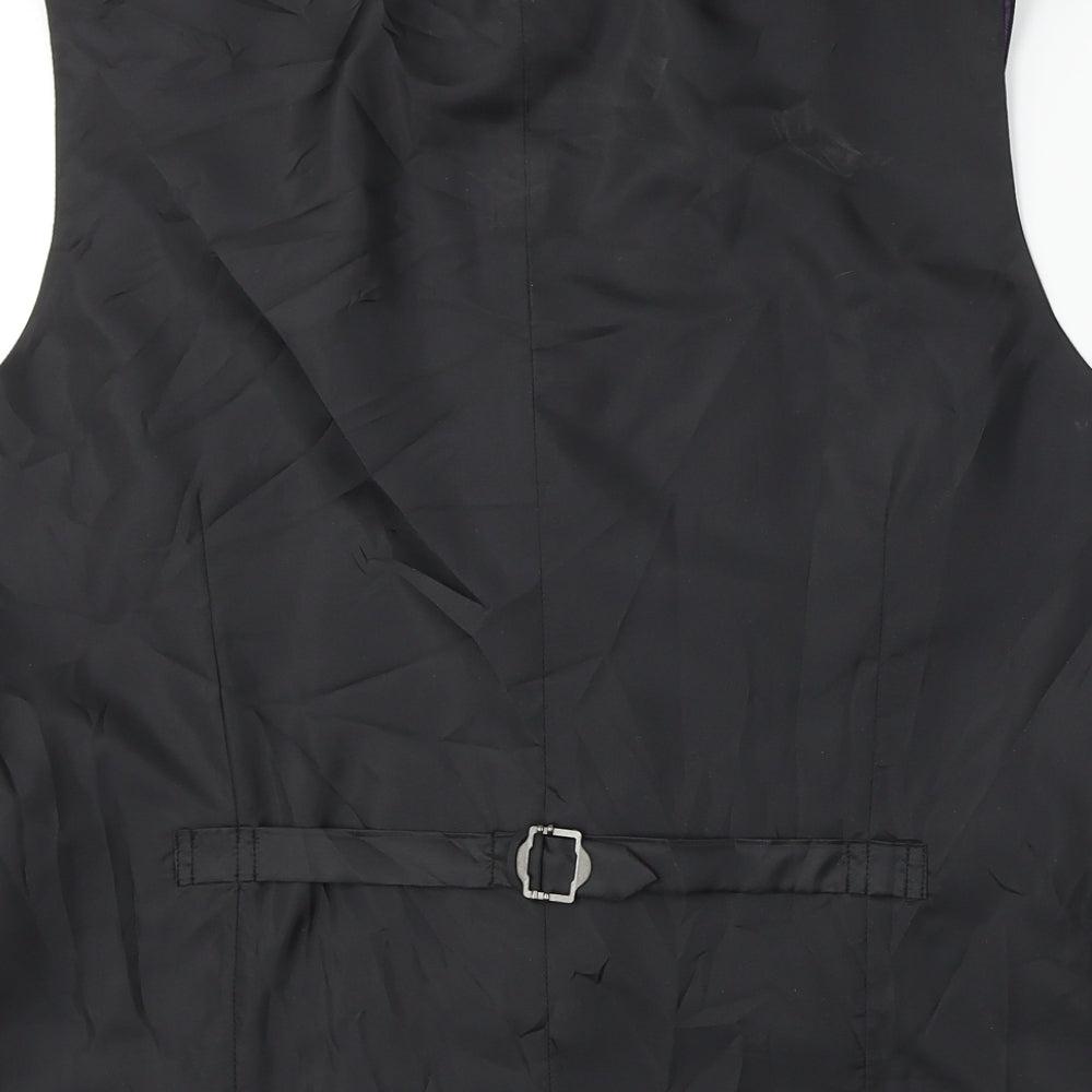 Taylor & Wright  Mens Black   Jacket Suit Waistcoat Size L