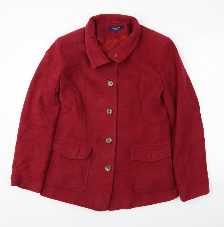 Debenhams Womens Pink Jacket Coat Size 14