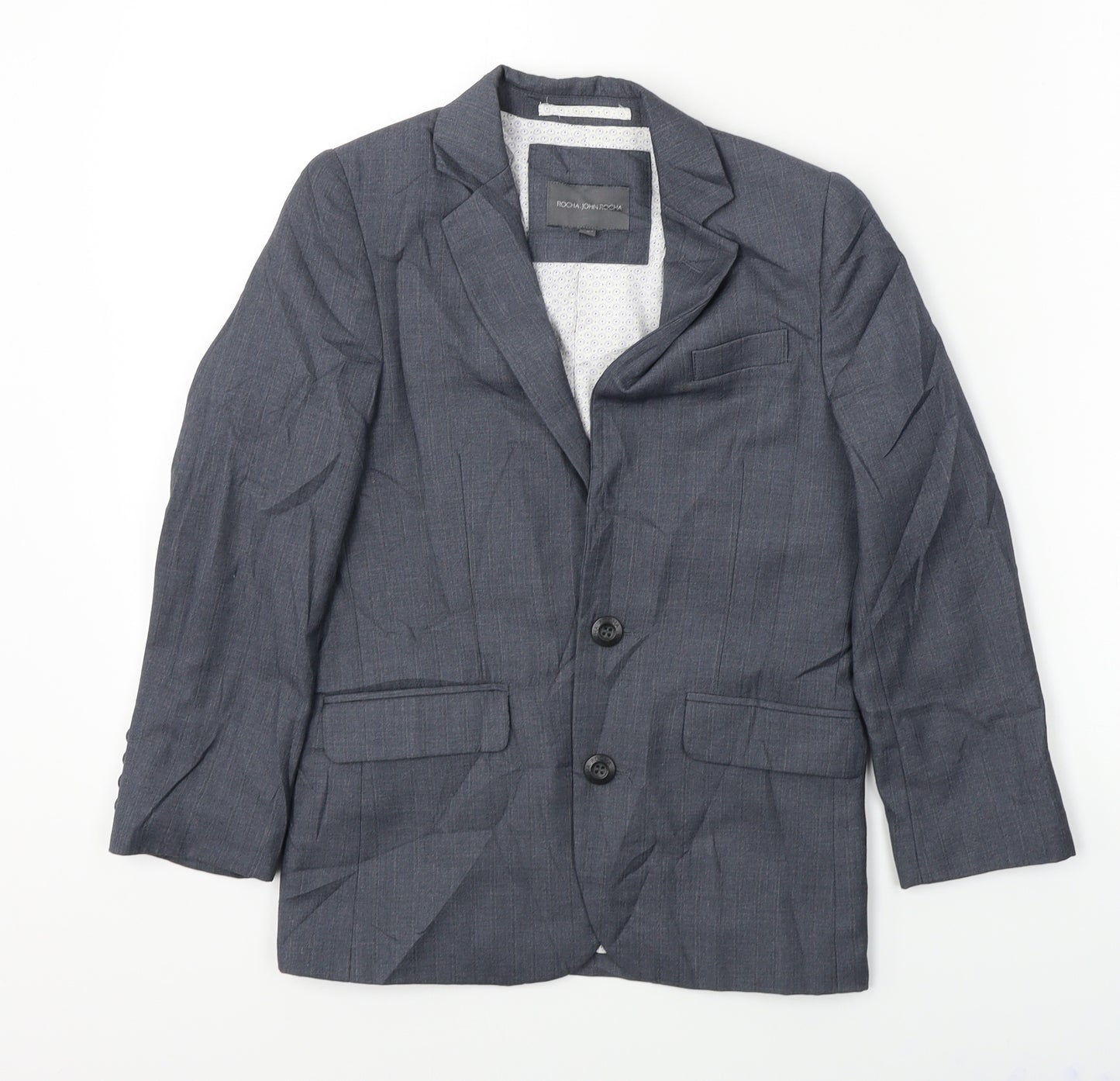 RJR.John Rocha  Boys Grey   Jacket Blazer Size 9 Years