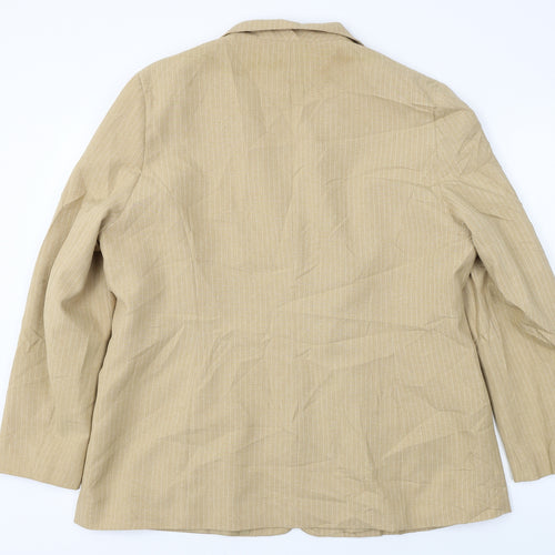 Sara Woman  Womens Beige Striped  Jacket Blazer Size 20