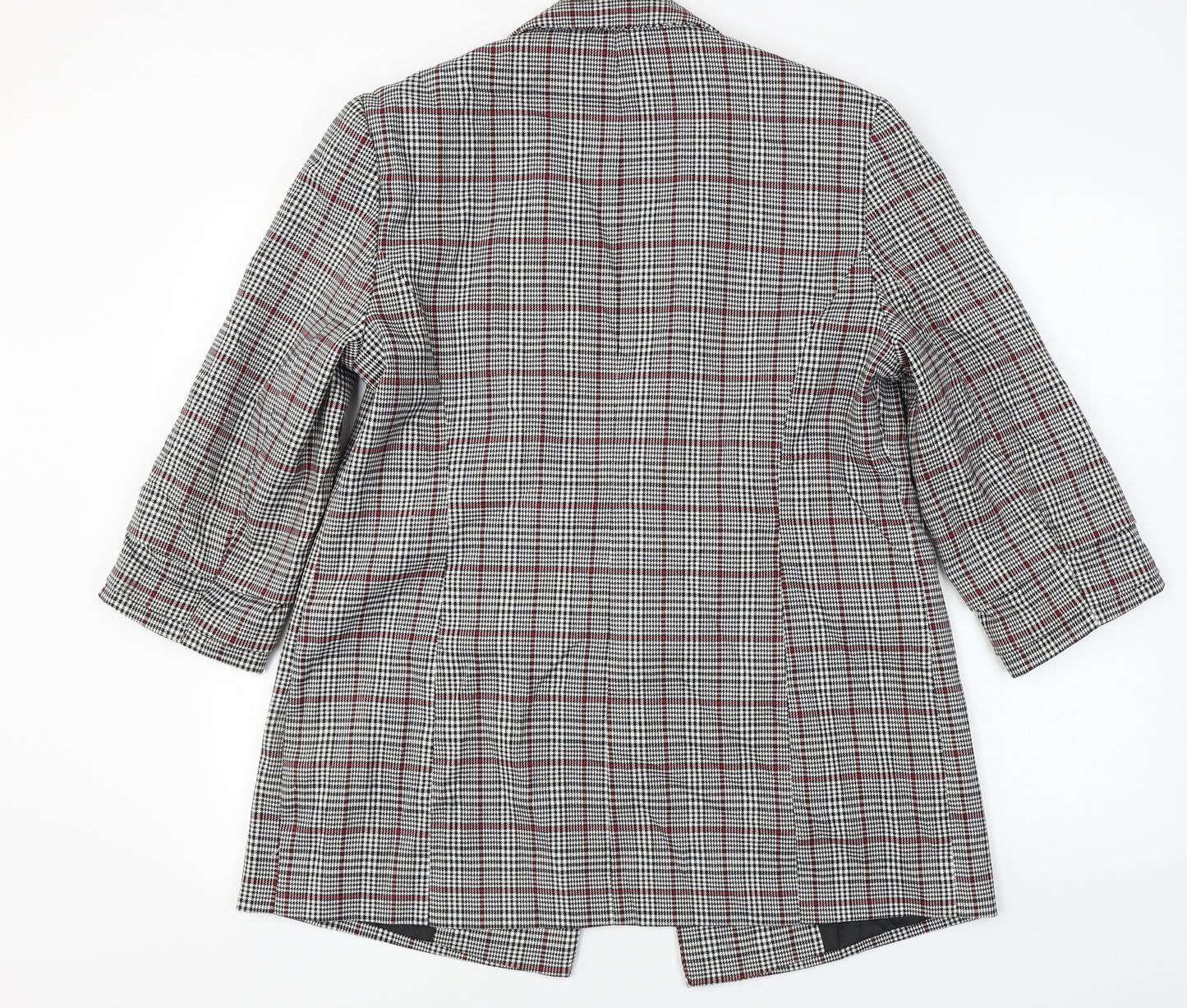 Miss Selfridge  Womens Grey Check  Jacket Blazer Size 14