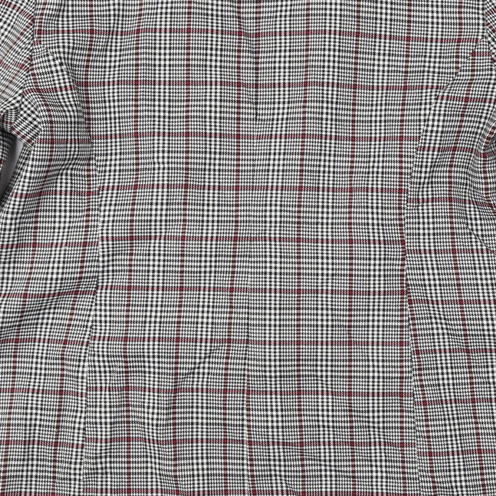 Miss Selfridge  Womens Grey Check  Jacket Blazer Size 14