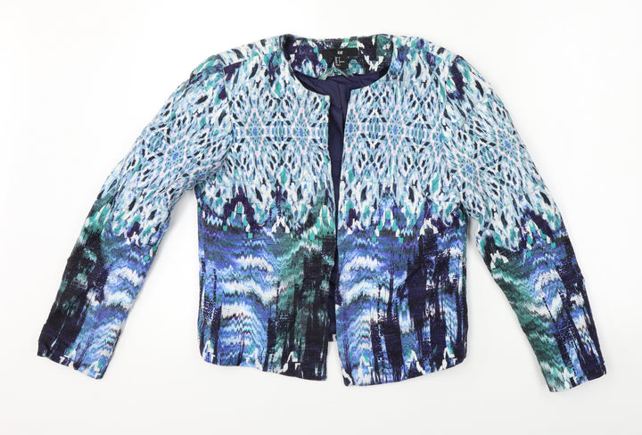 H&M Womens Blue Jacket Coat Size 6