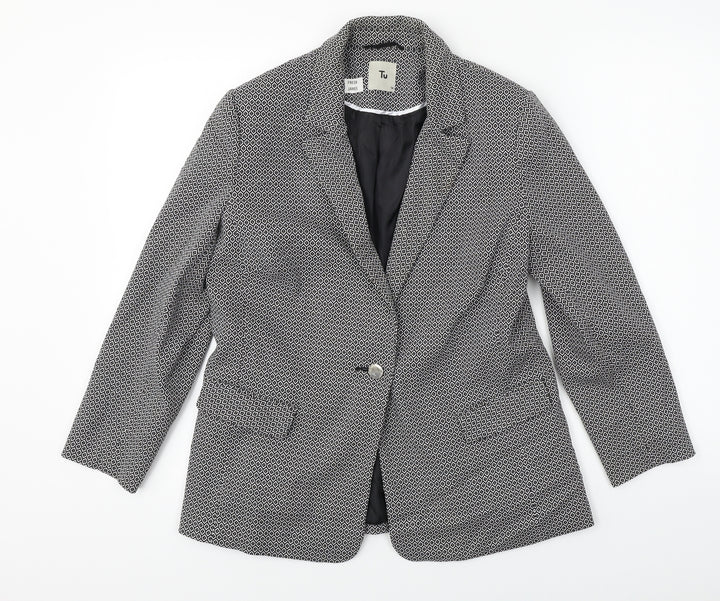 TU Womens Grey Jacket Blazer Size 14