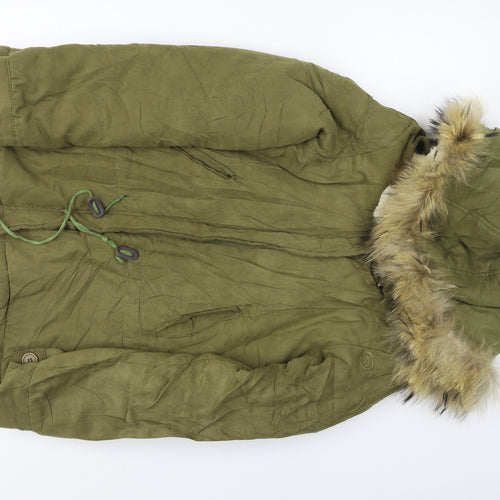Preworn  Womens Green   Jacket Coat Size S