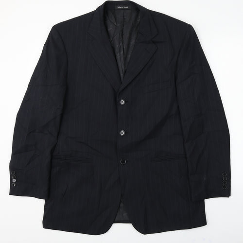 Willerby Smith  Mens Black Striped  Jacket Blazer Size 40