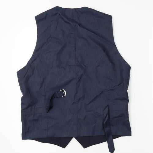 Marks and Spencer  Mens Blue   Jacket Suit Waistcoat Size S