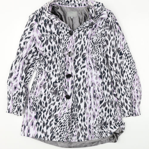 Marks and Spencer  Womens White Animal Print  Jacket Coat Size 12