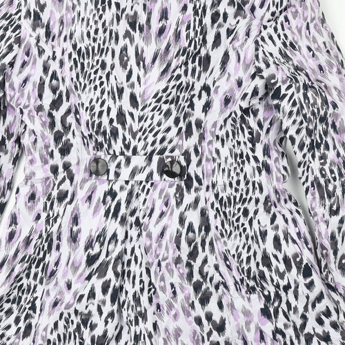 Marks and Spencer  Womens White Animal Print  Jacket Coat Size 12