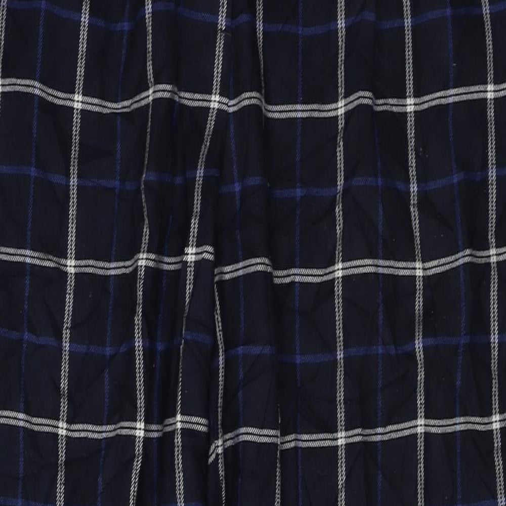 F&F  Womens Black Check  Trousers  Size 16 L25 in